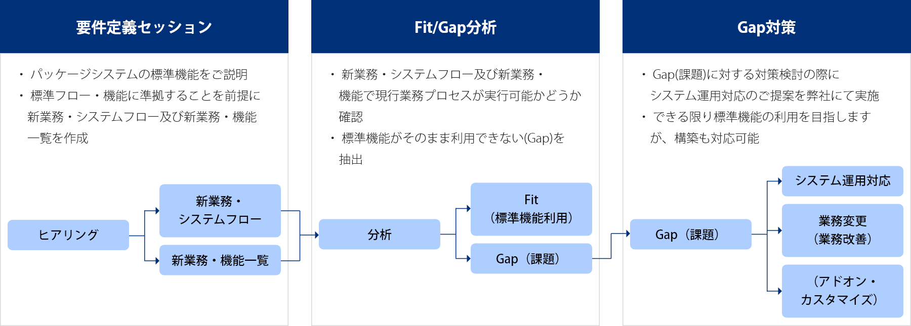 パッケージシステム導入プロセス
