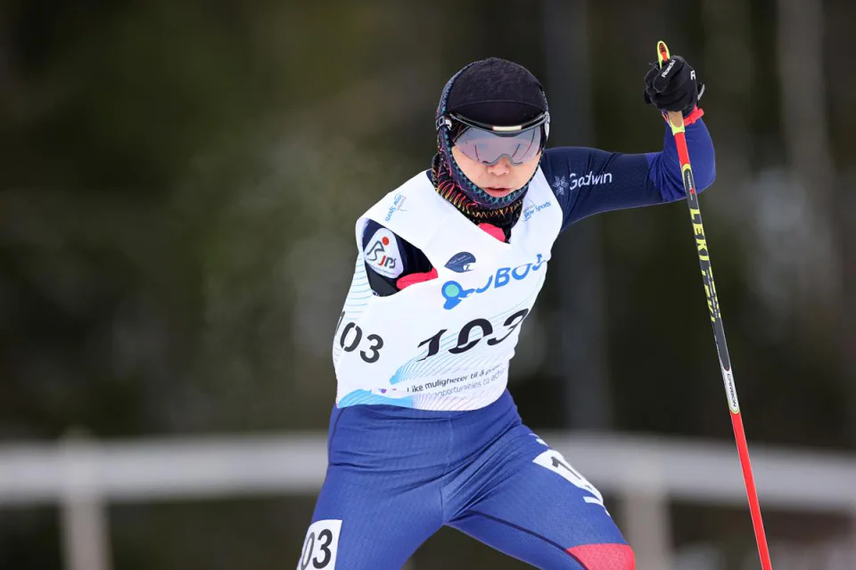 出来島桃子選手 （2022年1月パラノルディック世界選手権ノルウェー大会にて撮影）